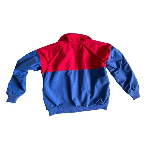 VTG Lands End GORE-TEX Jacket Men's Size Large L Blue Red Blanket Lined - Picture 3 of 9